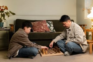 image of an ongoing chess tournament played by 2 people