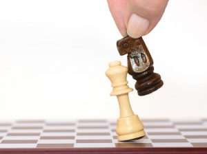 image of playing chess online